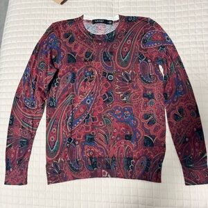 Ralph Lauren Multicolor Paisley Top
